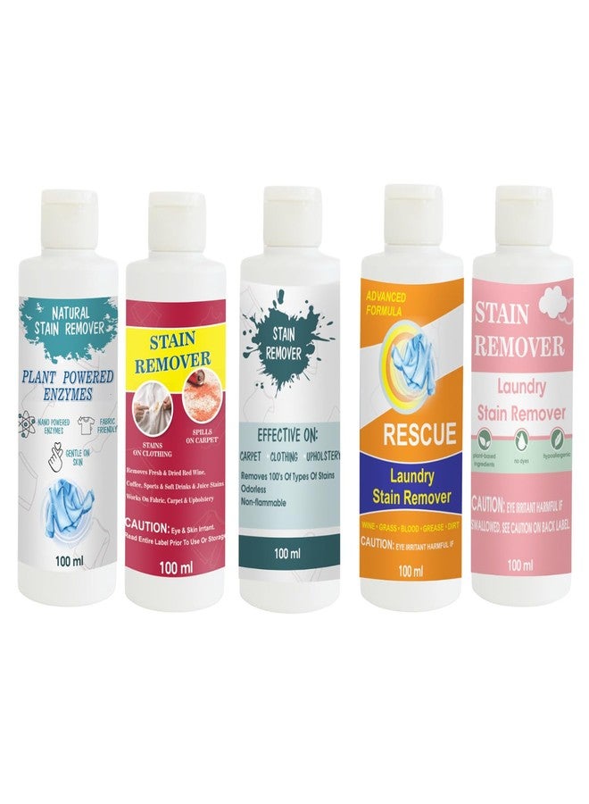 مجموعة مزيلات بقع توفوس، تتضمن مزيل بقع القمصان، الأحمر، السماوي، البرتقالي، والوردي | محلول تنظيف متعدد الأسطح للملابس والأقمشة والمفروشات (100 غرام لكل عبوة) - Image 1